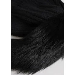 Acrylic Knitted Fur Winter Beanie Hat