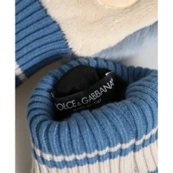 Acrylic Knitted Fur Wrist Mitten Gloves