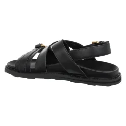 Adjustable Buckle Sandals, Solid Color