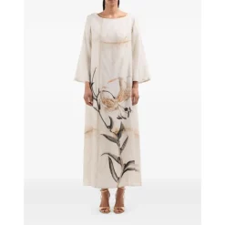 Aloe Silk Dress