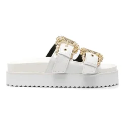 Arizona White Slippers Women Adult
