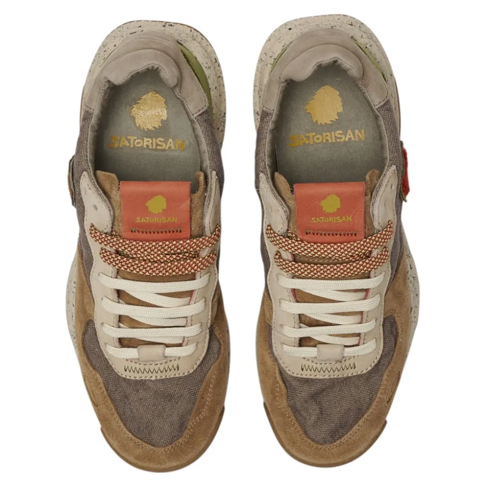 Beige Linen Sneakers