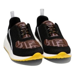 Black Monogram Sneakers for Boys