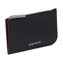 Black Wallet with Patent Trims