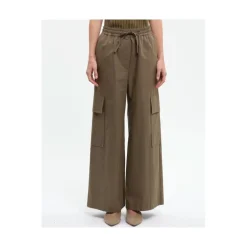 Cargo Elastic Waist Pants with Pockets