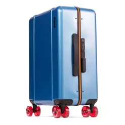 Clear Blue Hard Shell Suitcase