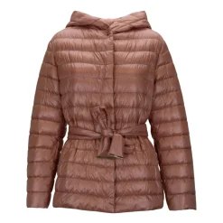 Down Jacket with Removable Belt