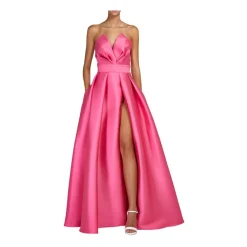 Elegant Pink Long Dress