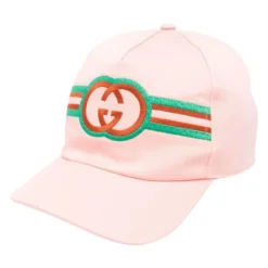 Embroidered Striped Hat