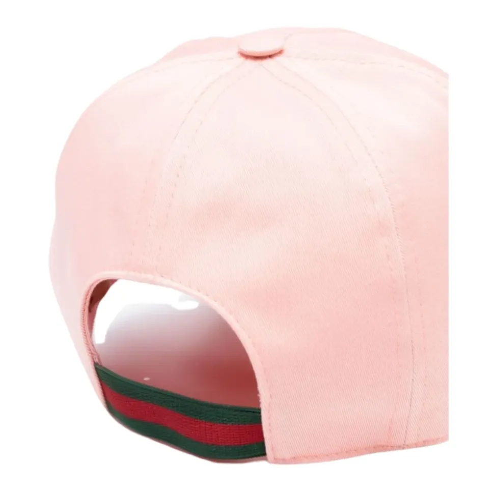 Embroidered Striped Hat