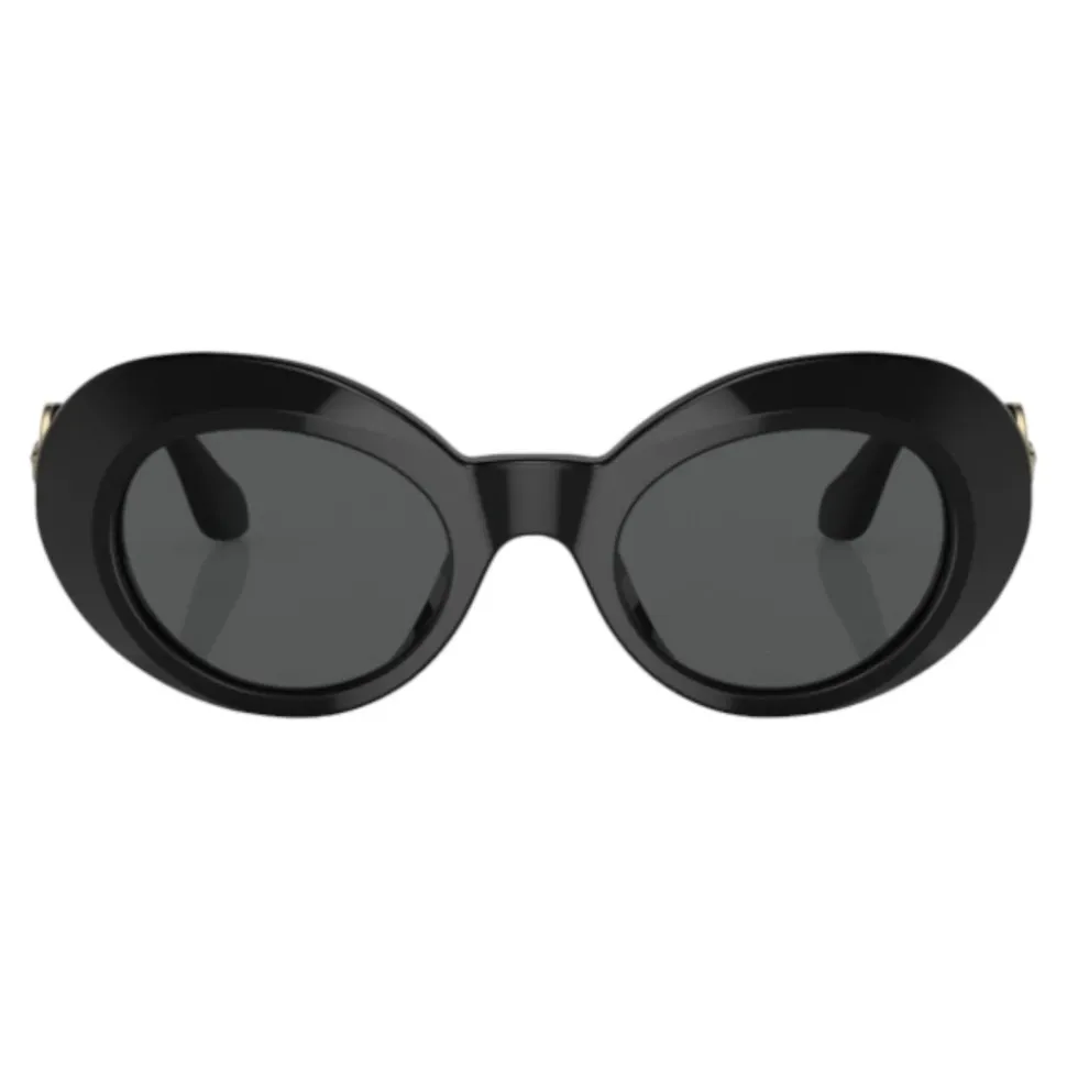 Kids Oval Sunglasses Black Glossy
