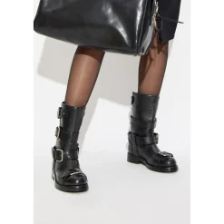 Leather ankle boots