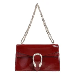 Red Leather Dionysus Shoulder Bag