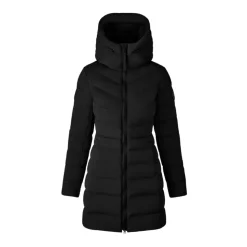 Short Black Down Coat Clair